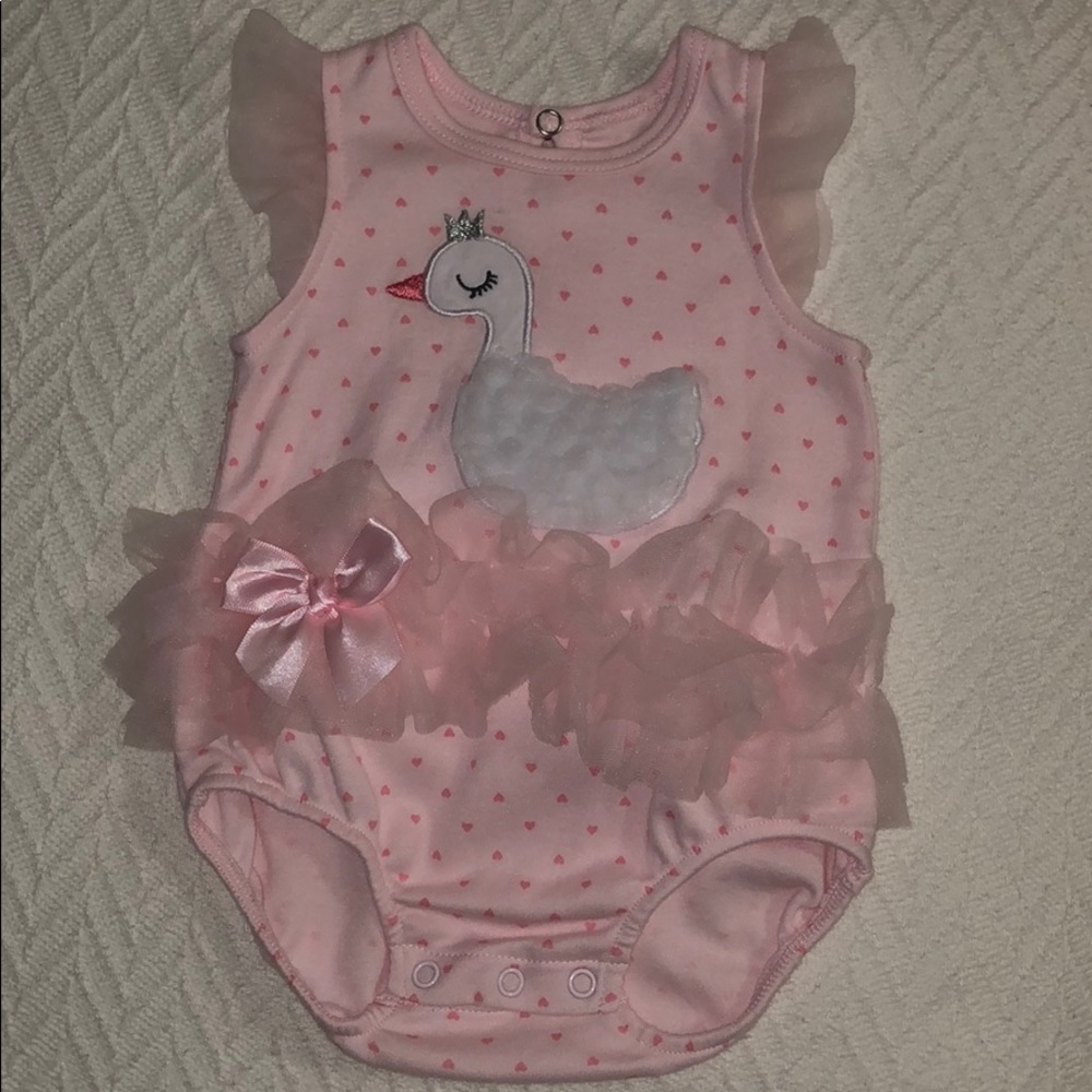 Kyle & Deena Ruffle Swan Bodysuit